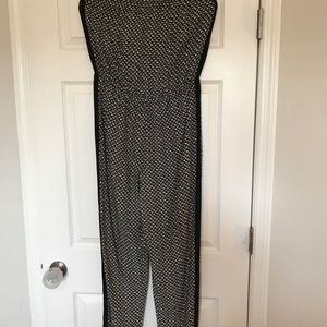 Black and white pantsuit